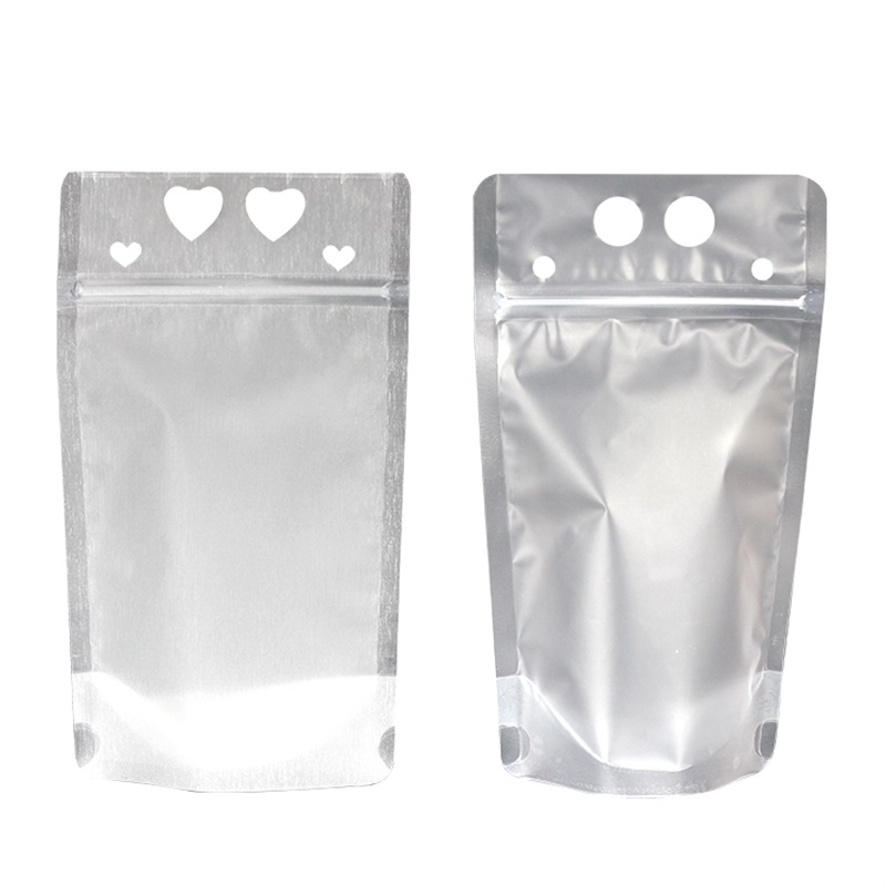 Clear juice pouch bags